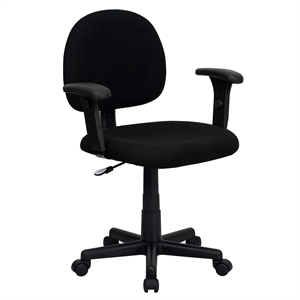 Pemberly Row Modern / Contemporary Ergonomic Office Chair in Black