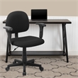 Pemberly Row Modern / Contemporary Ergonomic Office Chair in Black