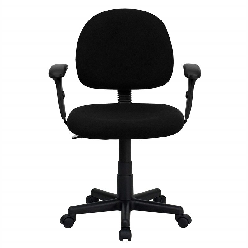 Pemberly Row Modern / Contemporary Ergonomic Office Chair in Black