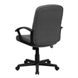 Pemberly Row Contemporary Mid Back Office Chair with Nylon Arms in Gray
