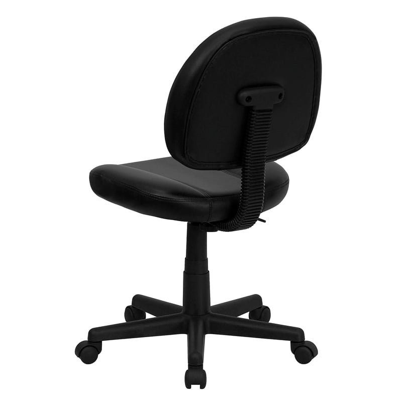 Pemberly Row Contemporary Ergonomic Office Swivel Chair in Black