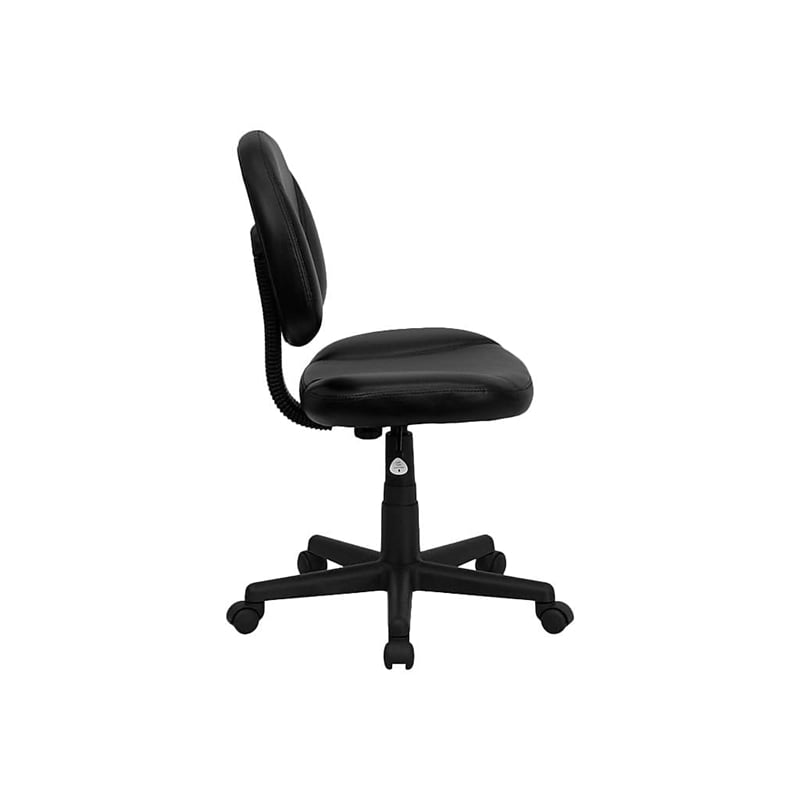 Pemberly Row Contemporary Ergonomic Office Swivel Chair in Black