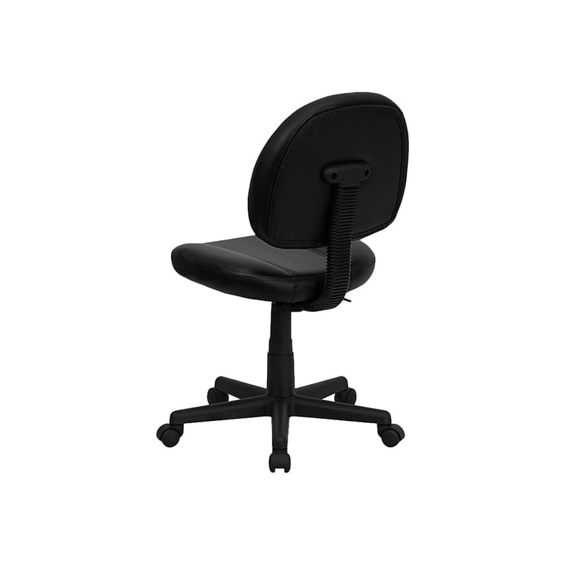 Pemberly Row Contemporary Ergonomic Office Swivel Chair in Black