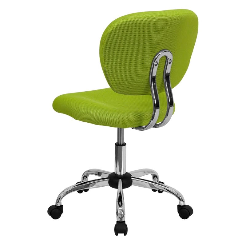 Pemberly Row Contemporary Mid-Back Task Chair In Apple Green