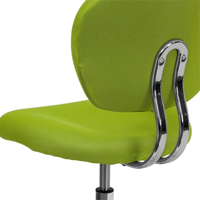 Pemberly Row Contemporary Mid-Back Task Chair In Apple Green