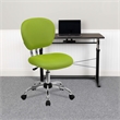 Pemberly Row Contemporary Mid-Back Task Chair In Apple Green