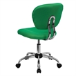 Pemberly Row Mid-Back Mesh Office Swivel Chair in Bright Green