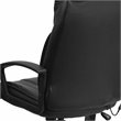 Pemberly Row High Back Massaging Leather Office Chair in Black