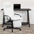 Pemberly Row High Back Leather Reclining Office Chair in White