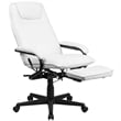 Pemberly Row High Back Leather Reclining Office Chair in White