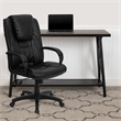 Pemberly Row Contemporary High Back Executive Office Chair in Black