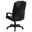 Pemberly Row Contemporary High Back Executive Office Chair in Black