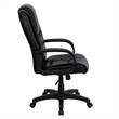 Pemberly Row Contemporary High Back Executive Office Chair in Black