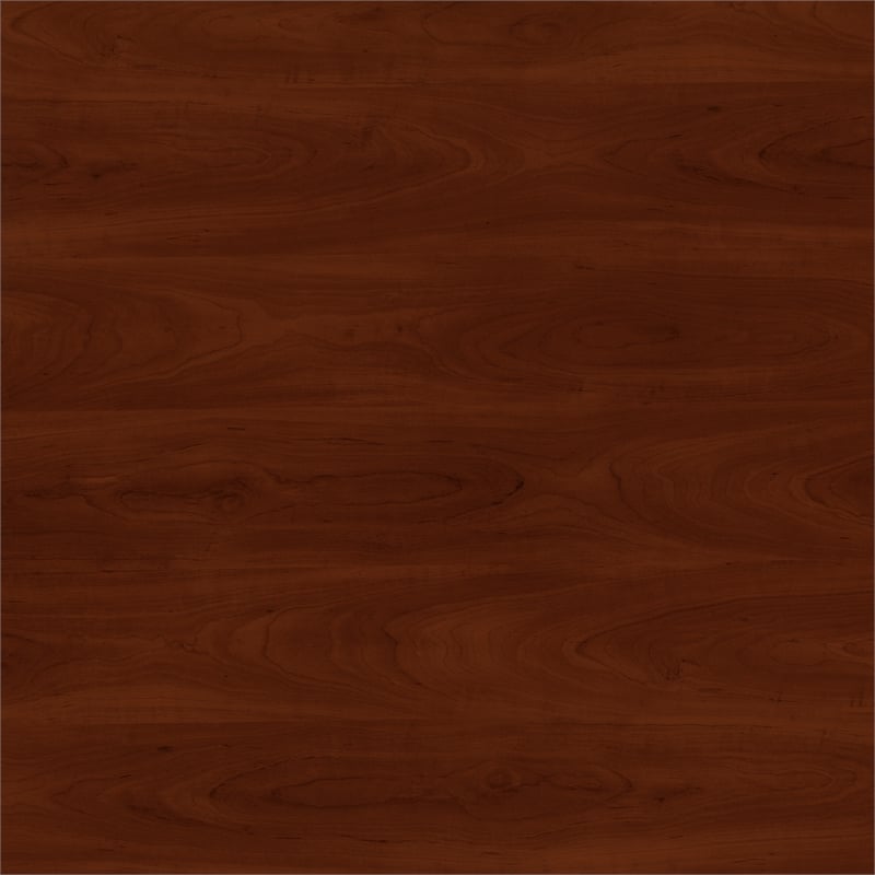 Pemberly Row Cubicle Desk with Storage in Hansen Cherry - Engineered Wood