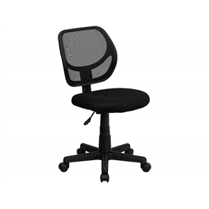 Pemberly Row Mid-Back Black Mesh Task and Computer Office Chair
