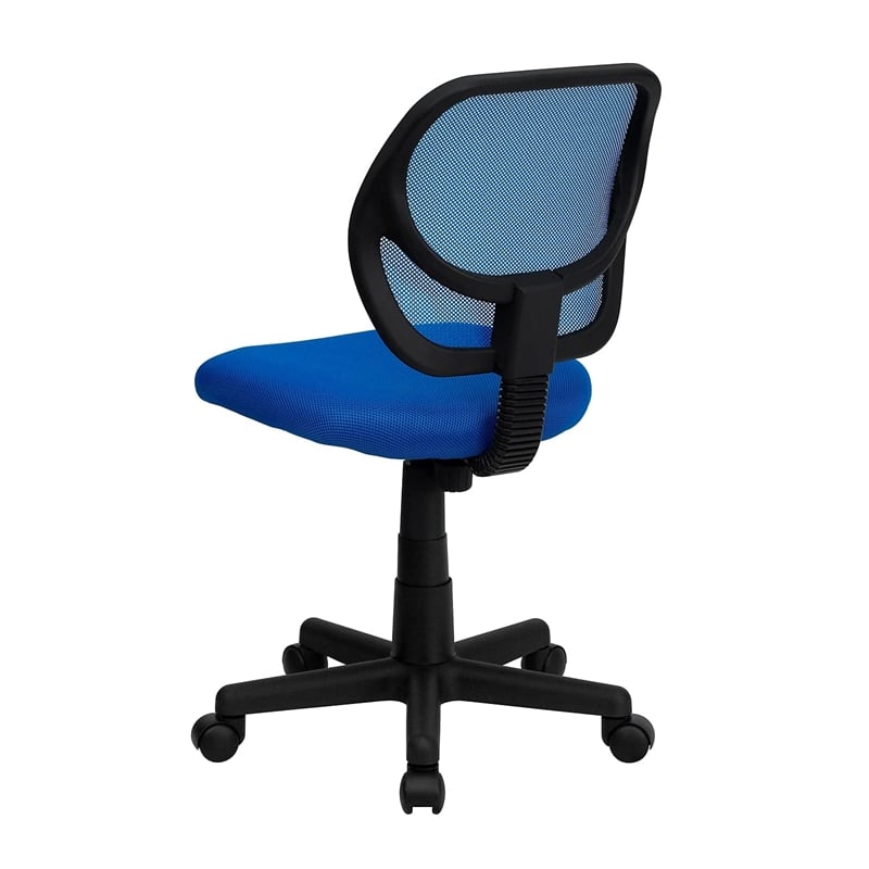 Pemberly Row Mid-Back Blue Mesh Task and Computer Office Chair