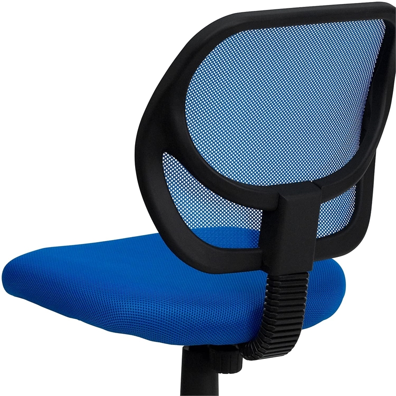 Pemberly Row Mid-Back Blue Mesh Task and Computer Office Chair