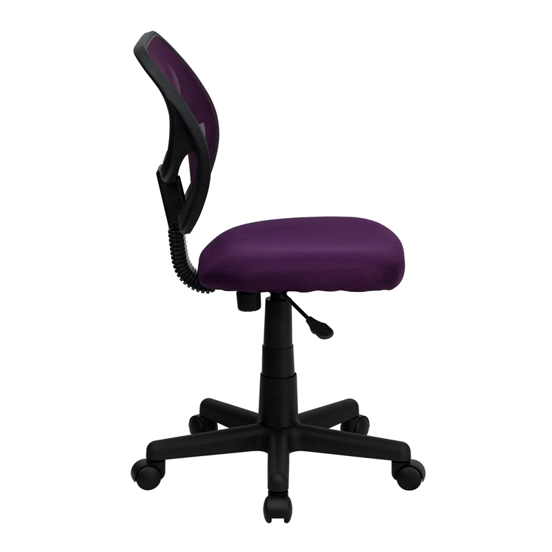 Pemberly Row Mid-Back Purple Mesh Task and Computer Office Chair