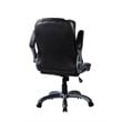 Pemberly Row Medium Back Manager Chair with Flip-up Arms in Black