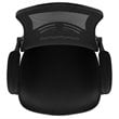 Pemberly Row Contemporary Mid-Back Mesh Office Chair in Black