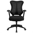 Pemberly Row Contemporary High Back Mesh Office Chair in Black