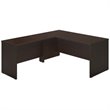 Pemberly Row 66W x 30D Desk Shell with 48W Return in Mocha Cherry