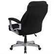 Pemberly Row Big and Tall Fabric Swivel Office Chair in Black