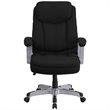 Pemberly Row Big and Tall Fabric Swivel Office Chair in Black