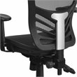 Pemberly Row Contemporary Mid Back Mesh Swivel Office Chair in Black