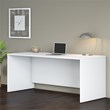 Pemberly Row 72W x 30D Office Desk in White - Engineered Wood