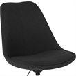 Pemberly Row Contemporary Mid Back Swivel Office Chair in Black