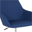Pemberly Row Contemporary Mid Back Swivel Office Chair in Blue