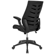 Pemberly Row Leather Ergonomic Swivel Executive Office Chair