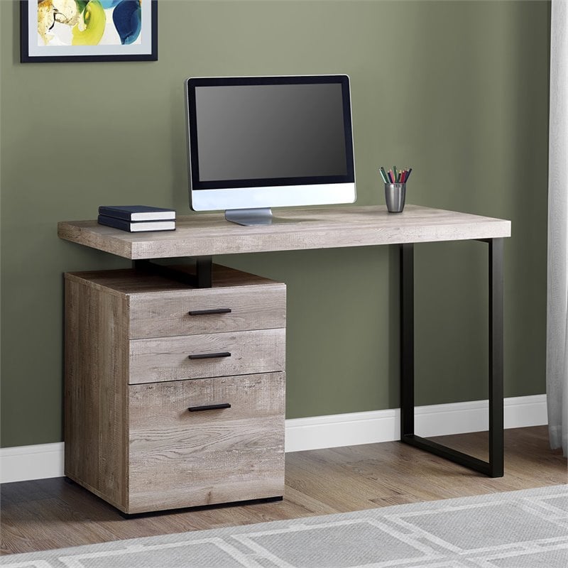 Pemberly Row Computer Desk Home Office Laptop Storage Drawers 48