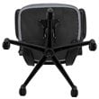 Pemberly Row Contemporary Mid Back Mesh Office Swivel Chair in Dark Gray
