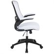 Pemberly Row Contemporary Mid Back Mesh Office Swivel Chair in White