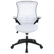 Pemberly Row Contemporary Mid Back Mesh Office Swivel Chair in White
