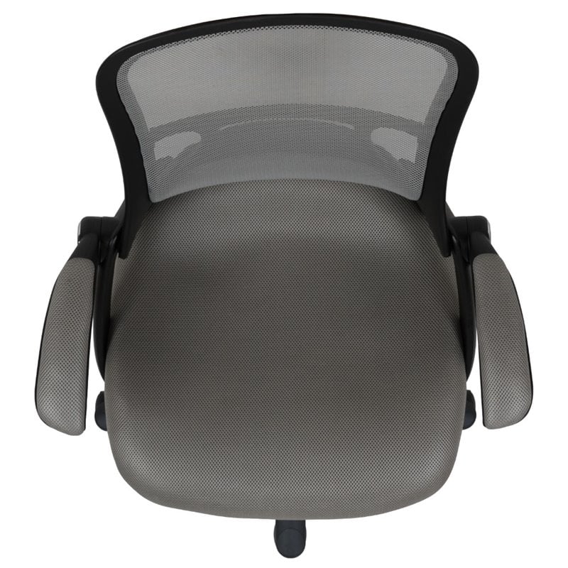 Pemberly Row High-Back Ergonomic Mesh Office Swivel Chair in Light Gray