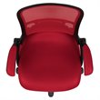 Pemberly Row High-Back Ergonomic Mesh Office Swivel Chair in Red