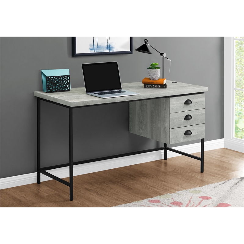 Pemberly Row Computer Desk Home Office Laptop Storage Drawers 55