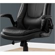 Pemberly Row Office Chair Swivel Ergonomic Armrests Computer Desk - Metal Black
