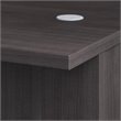 Pemberly Row 72W x 36D Executive Desk in Storm Gray - Engineered Wood