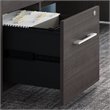 Pemberly Row 72W L Shaped Desk with Drawers in Storm Gray - Engineered Wood