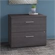 Pemberly Row 36W 2 Drawer Lateral File Cabinet in Storm Gray - Engineered Wood