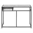 Pemberly Row Computer Desk Home Office Laptop Storage Drawer Work Metal Gray