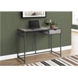 Pemberly Row Computer Desk Home Office Laptop Storage Drawer Work Metal Gray