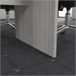 Pemberly Row Conference Table with Wood Base in Platinum Gray - Engineered Wood