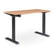 Pemberly Row Creativity Electric Height Adjustable Standing Desk Light Brown
