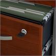 Pemberly Row Office Desk with Drawers in Hansen Cherry - Engineered Wood