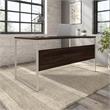 Pemberly Row 60W x 30D Computer Table Desk in Black Walnut - Engineered Wood